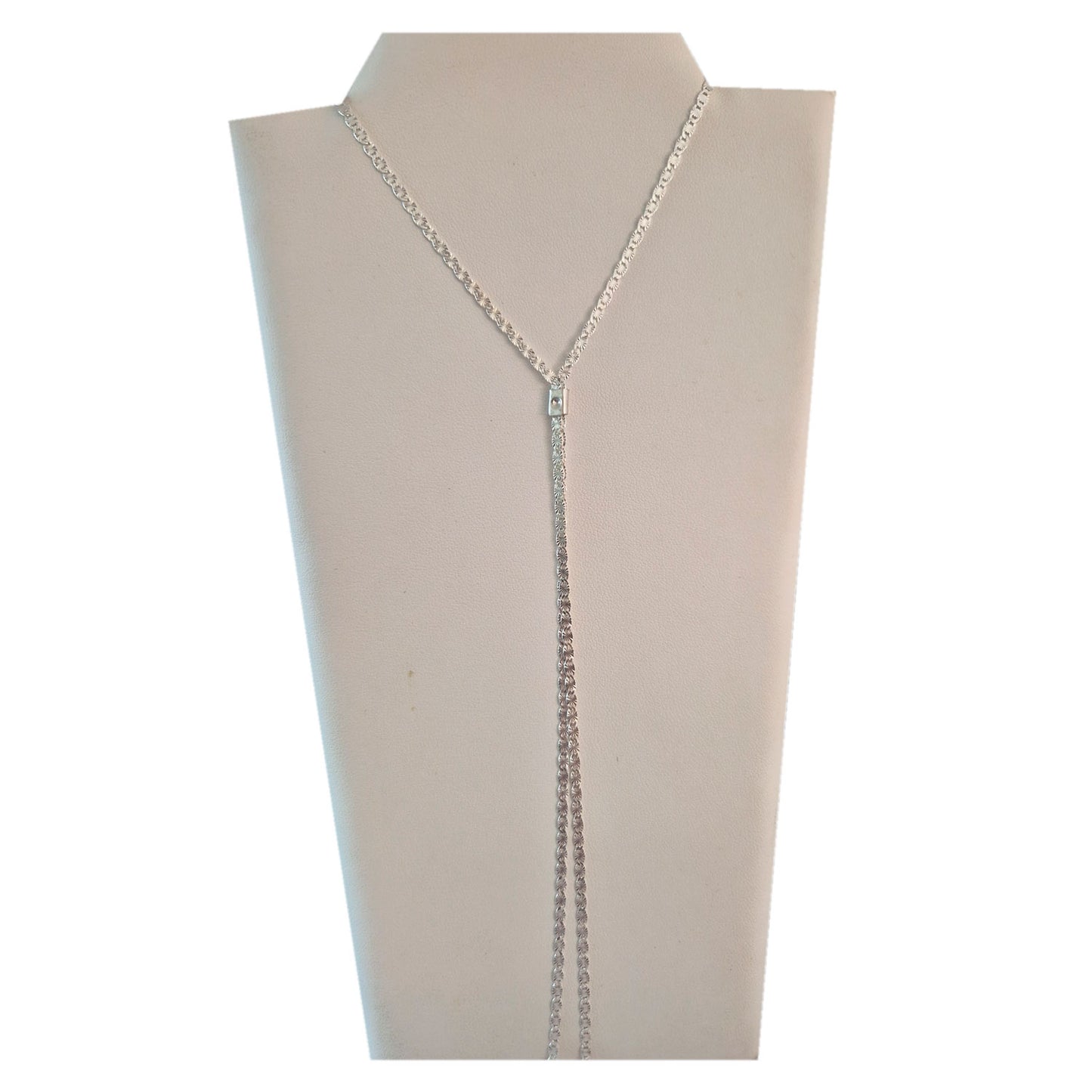 collar cascada estrellada de plata fina