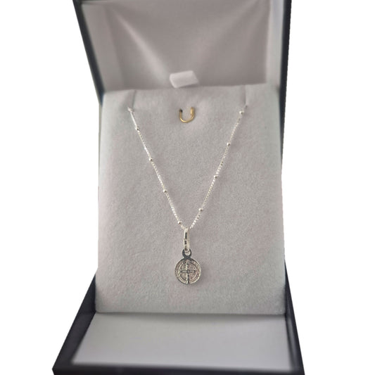Collar San Benito Plata fina 925 protección