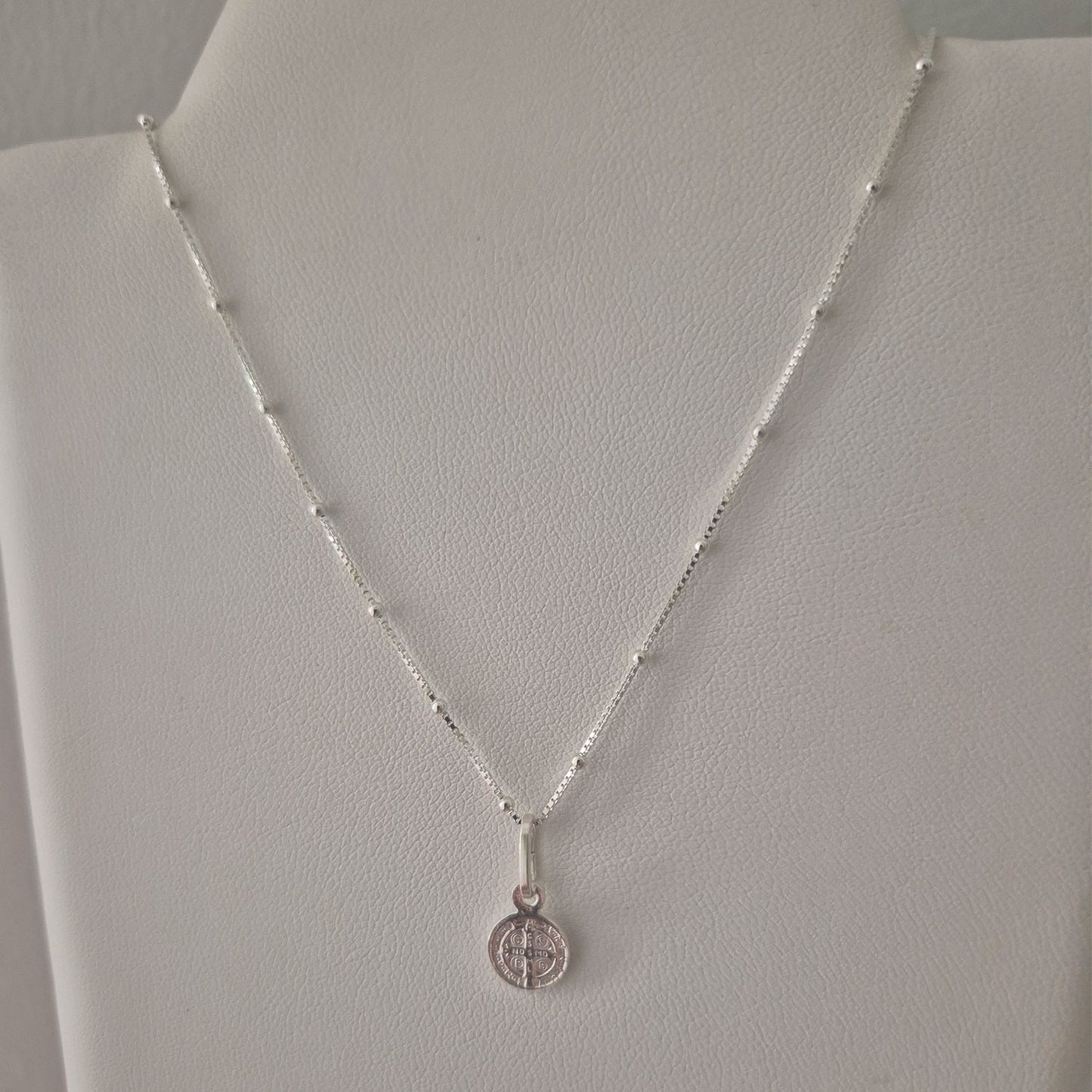 Collar San Benito Plata fina 925 protección