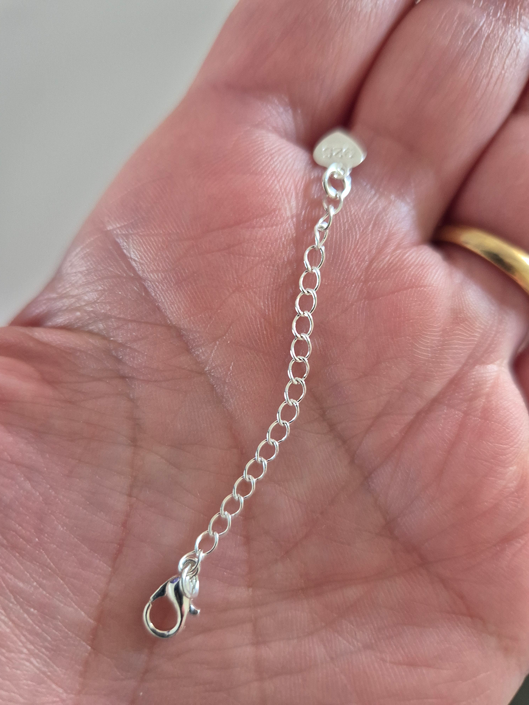Extensor Para Alargue De Cadena Plata De Ley