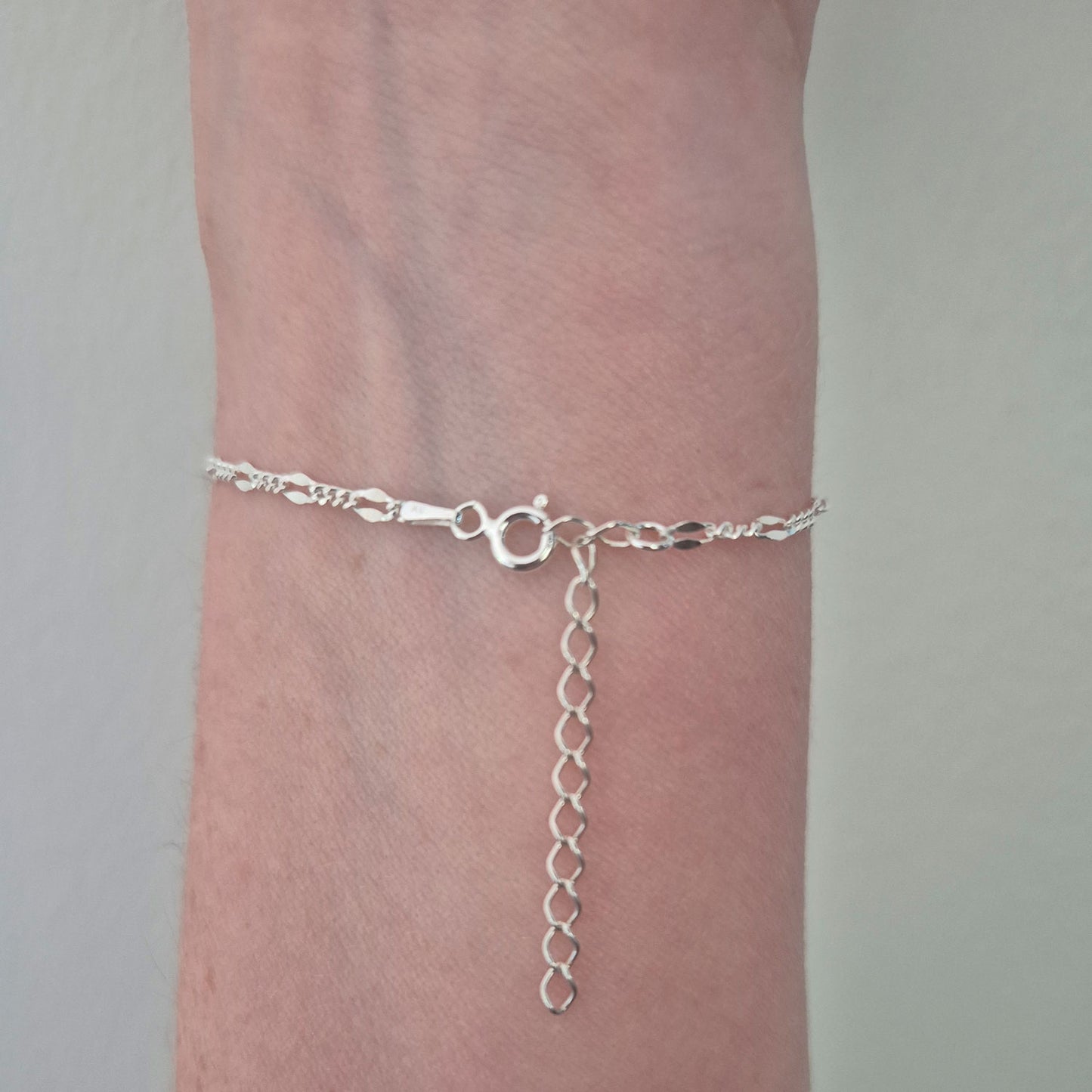 Pulsera Ajustable De Plata 925 Con Amatista Natural Violeta