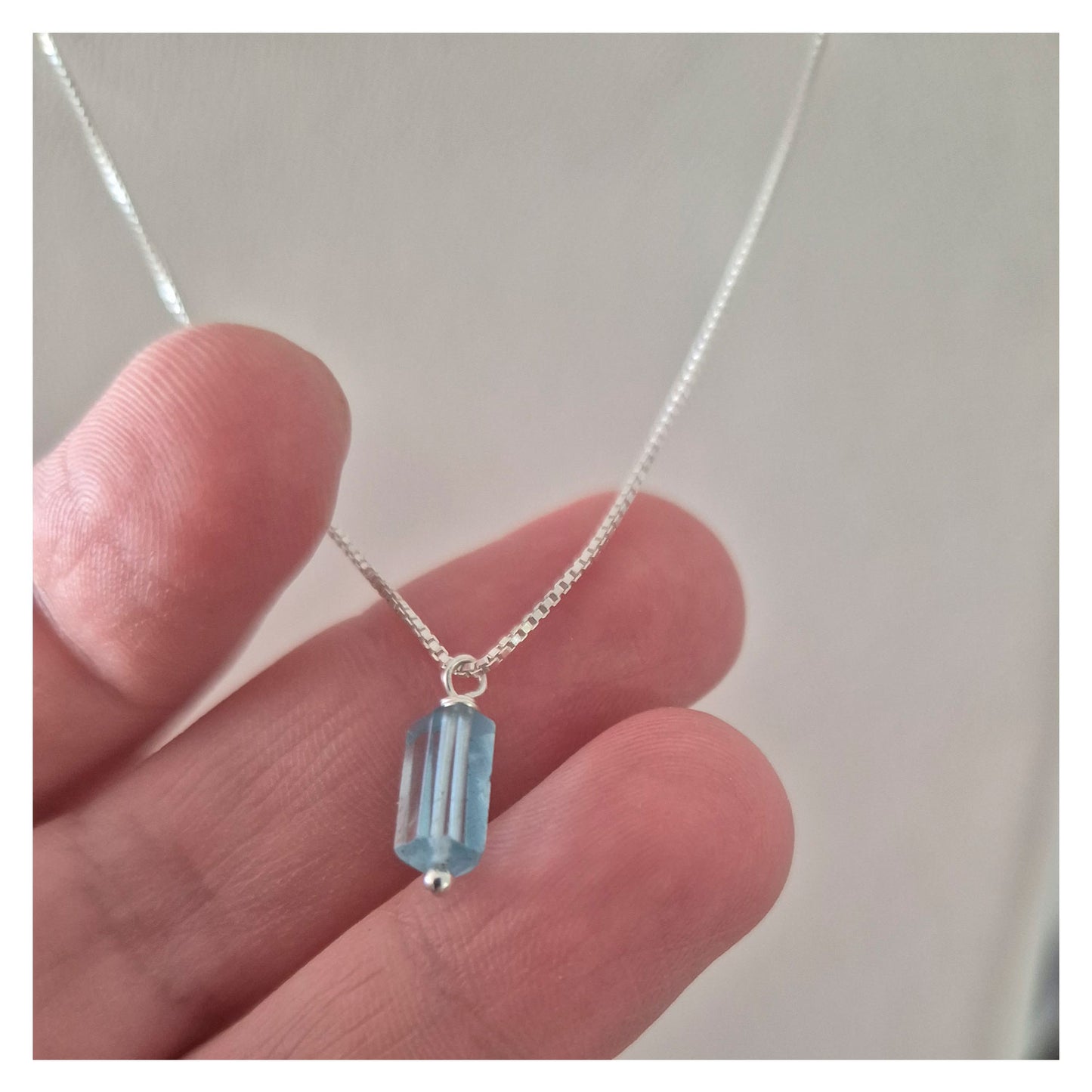 Collar  Plata 925 Con Piedra Turmalina